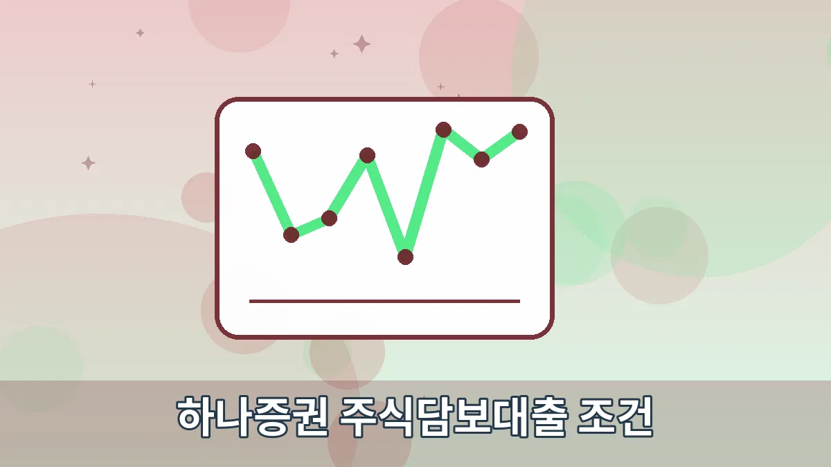 하나증권 주식담보대출 조건 안내 이미지 3