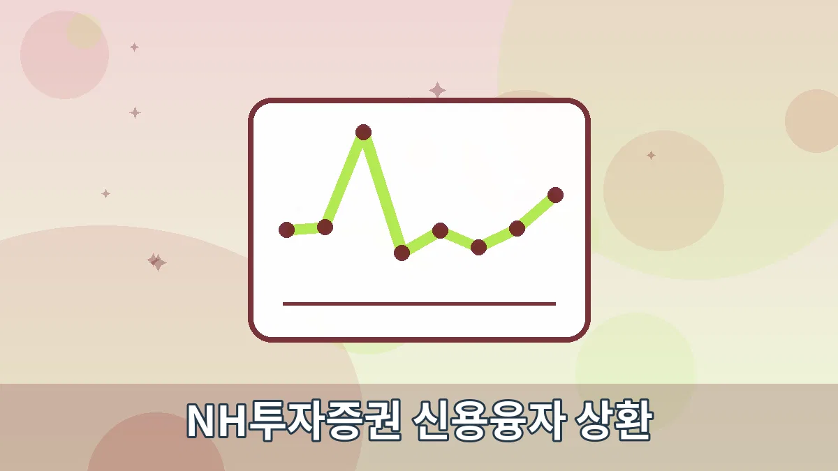 NH투자증권 신용융자 상환 안내 이미지 1