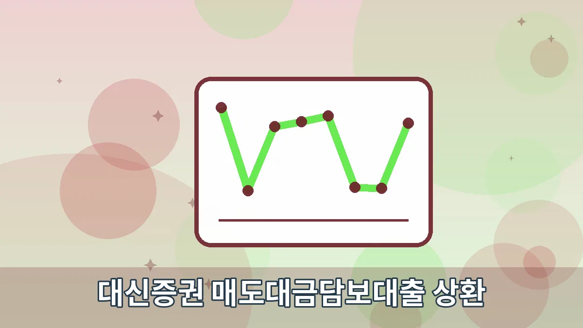 대신증권 매도대금담보대출 상환 안내 이미지 2