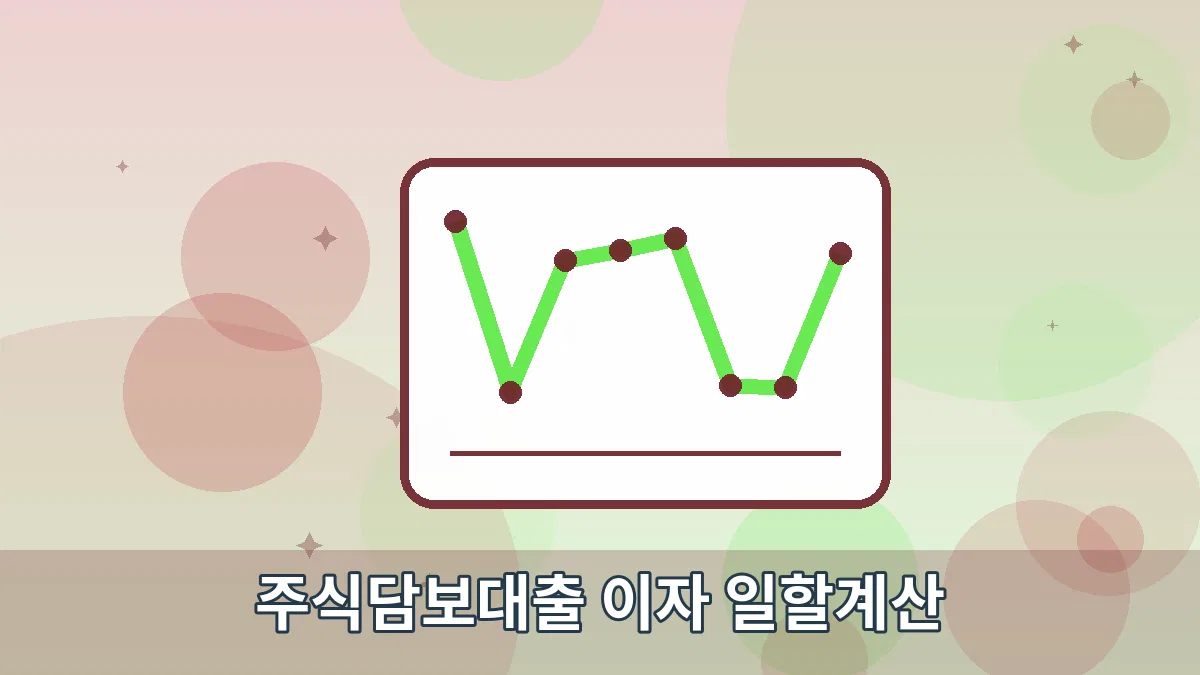 주식담보대출 이자 일할계산 안내 이미지 2