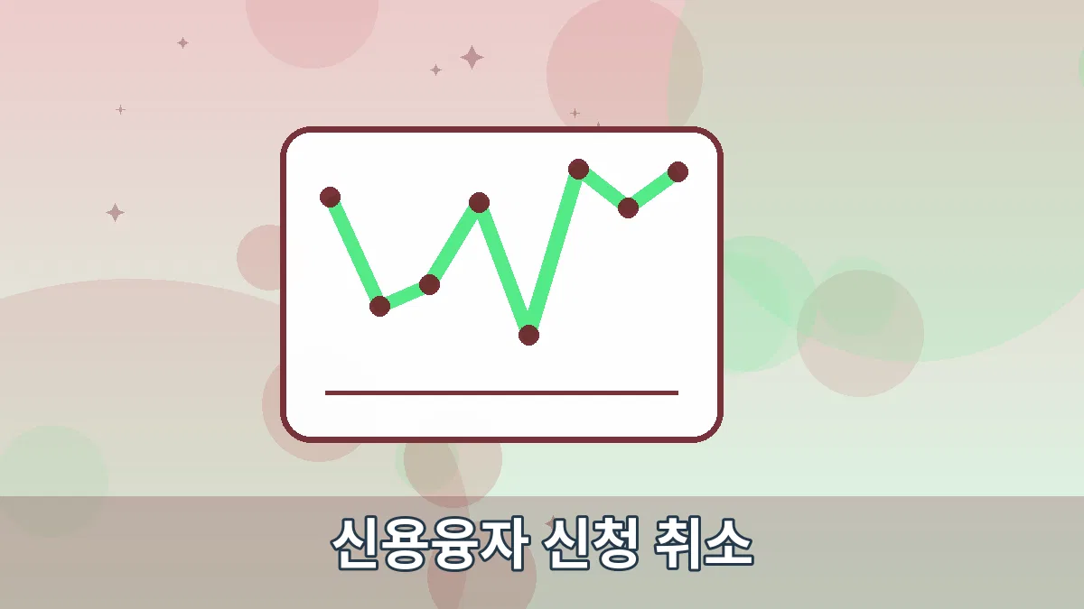 신용융자 신청 취소 안내 이미지 3