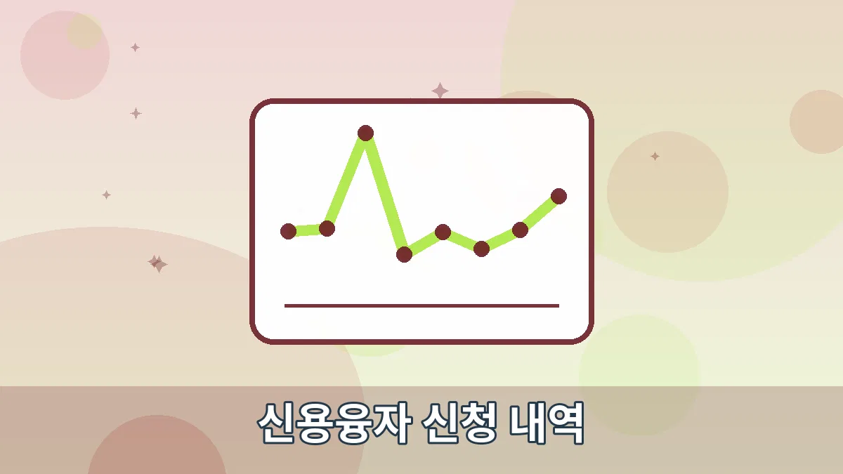 신용융자 신청 내역 안내 이미지 1